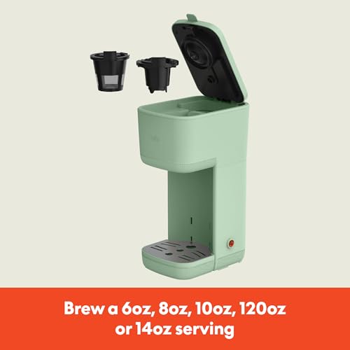 BELLA Single Serve Coffee Maker, K Cup & Ground Compatible, Auto Shutoff X237