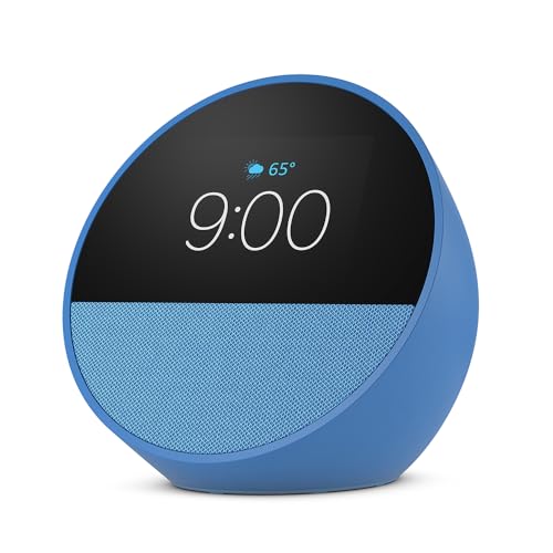 Amazon Echo Spot Smart Alarm Clock with Alexa, Black J64550
