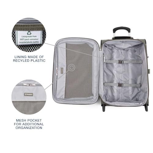 Travelpro Maxlite 5 Softside Expandable 2 Wheel Carry-On Luggage, Burgundy, 22-Inch Q6258