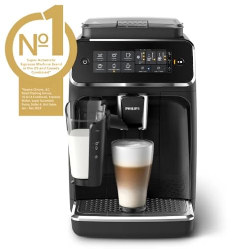 Philips 3200 Series Fully Automatic Espresso Machine with LatteGo, Black (EP3241/54) Z899846