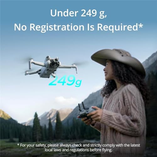 DJI Mini 4 Pro Fly More Combo Plus with DJI RC 2, 4K HDR Folding Mini-Drone Q33416