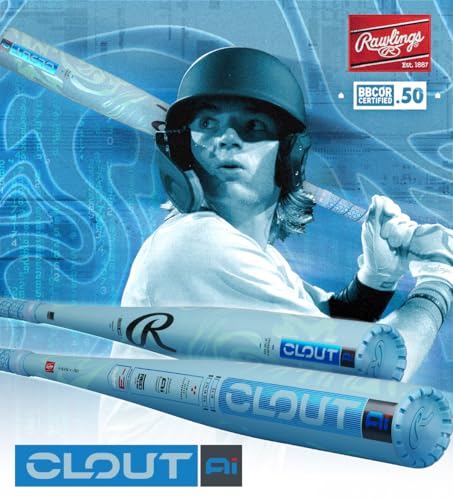 Rawlings 2025 Clout AI Baseball Bat BBCOR -3 Drop 2 5/8" Barrel Q21763