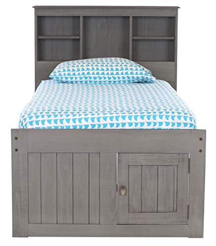 Discovery World Furniture White Full Bookcase Bed with 6 Drawers Z895159