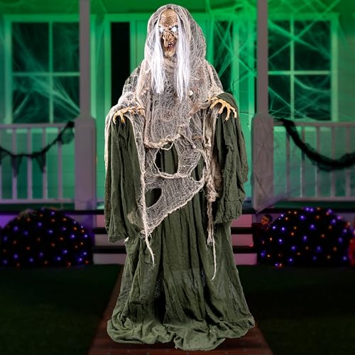 JOYIN 65" Halloween Animatronics Ghost Decor with Sound for Outdoor T10357