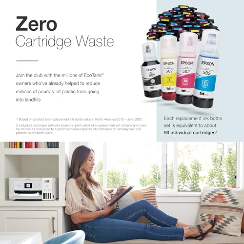 Epson EcoTank ET-2850 Wireless All-in-One Supertank Printer (Renewed) N67134