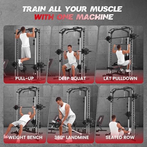 Smith Machine with LAT-Pull Down and Cable Crossover D427