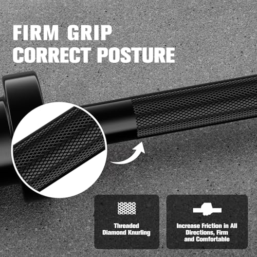 RITFIT Olympic Barbell 4ft/6ft 2 Inch Weight Bar for Strength Training, 500lbs Capacity F369