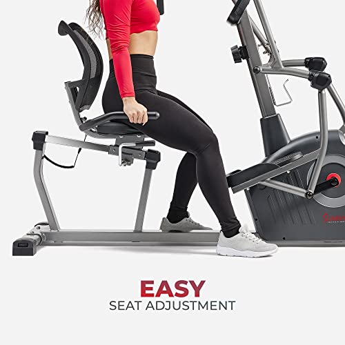 Sunny Health & Fitness Elite Recumbent Cross Trainer & Elliptical Machine with Arm Exercisers M861