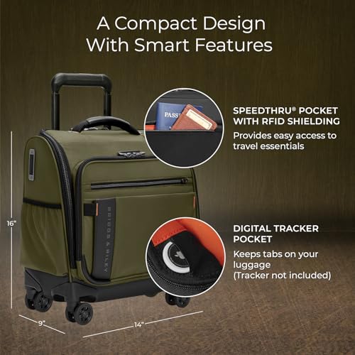 Briggs & Riley 22" Carry On Expandable Spinner - Softside Luggage, Black G487462