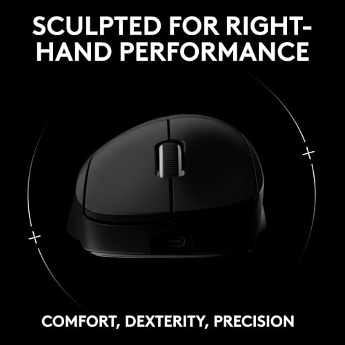 Logitech G PRO X Superlight 2 DEX Wireless Gaming Mouse, 60g, White D21215