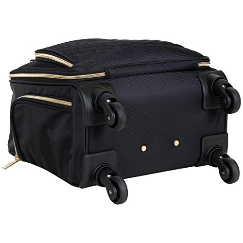 Kenneth Cole REACTION Chelsea Chevron Quilted Luggage, Black, 24-Inch V572