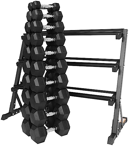 Rubber Coated Hex Dumbbell Weight Set R443