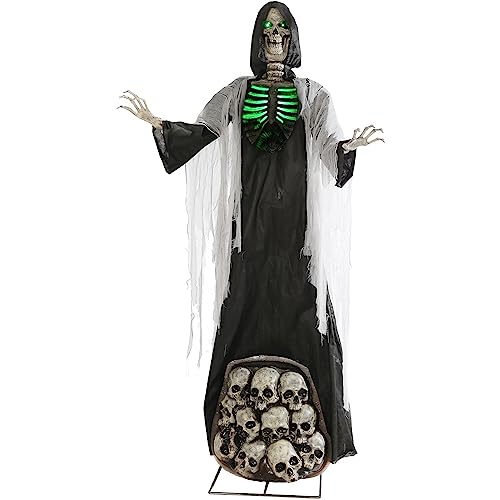 Haunted Hill Farm Motion-Activated 7.5-Ft. Smoldering Ghoul Animatronic Halloween Decoration N1475