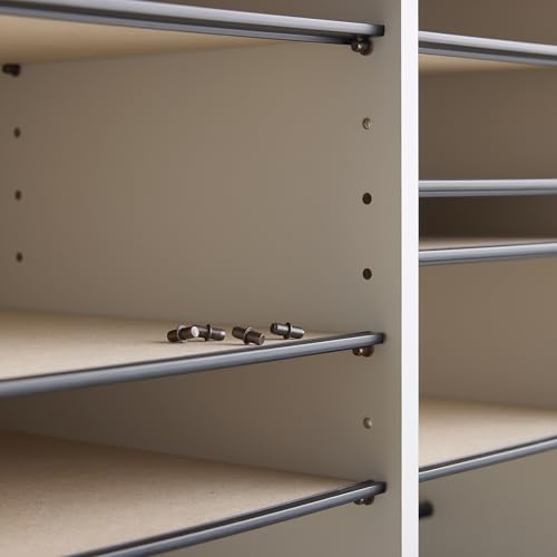 Safco Wooden Paper and Mail Organizer, Adjustable Shelves, Stackable B285