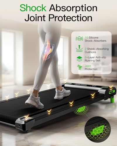 Akluer Walking Pad with Incline, 2.5 HP Under Desk Treadmill for Home L144230