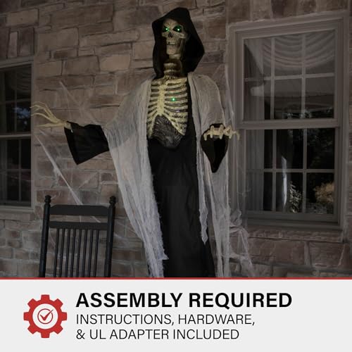 Haunted Hill Farm Motion-Activated 7.5-Ft. Smoldering Ghoul Animatronic Halloween Decoration N1475