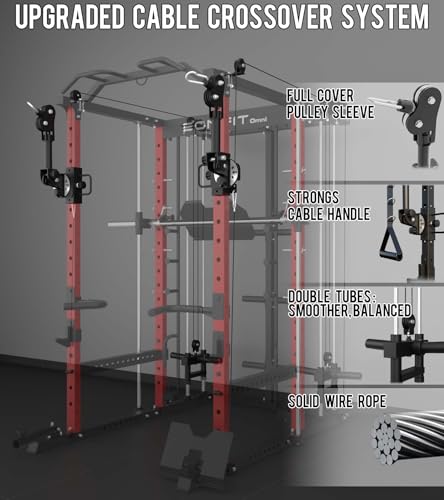Eonfit E5 Smith Machine with Vertical Leg Press, Power Cage Squat Rack, Home Gym Equipment R390
