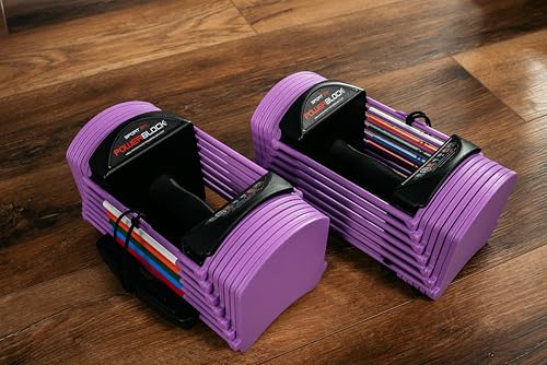 PowerBlock Sport 24 Adjustable Dumbbells, 3-24 lb. Steel Build U862