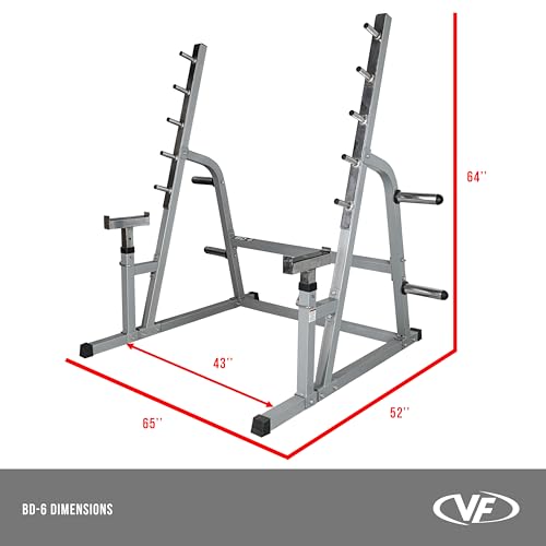 Valor Fitness Bench Press Squat Rack Combo Half Power Cage A852780