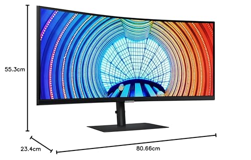 SAMSUNG Viewfinity S65UA 34-Inch Ultrawide QHD Curved Monitor, 100Hz, USB-C, Black B208