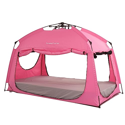 Indoor Instant Privacy Bed Tent with 3 Doors I962