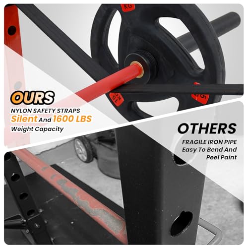 Power Cage with LAT Pulldown and Cable Pulley System for Home Gym N4466