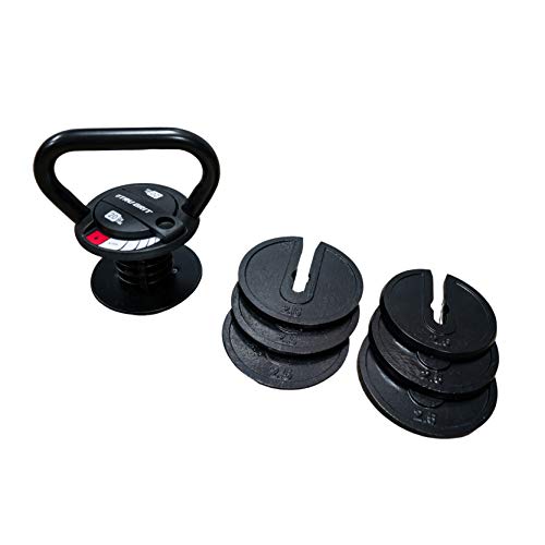 Tru Grit Fitness Adjustable Kettlebell 20LB Home Gym Strength Training C2794