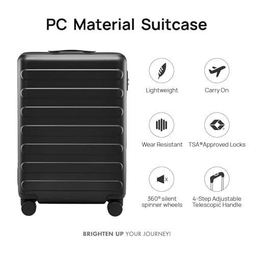 Carry-on Luggage 20 Inch Hardshell with Spinner Wheels and TSA Lock L610552