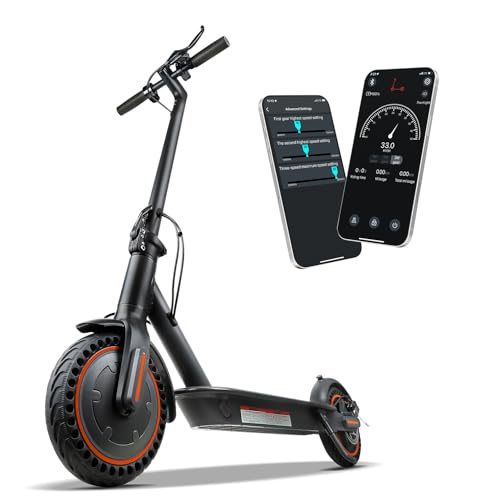 500W Electric Scooter for Adults - 17-20MPH Top Speed & 17-21-Miles Range, Foldable Commuter E-Scooter with 8.5" Solid Tires, Smart App Control, Dual Brake System, UL2272 Certified