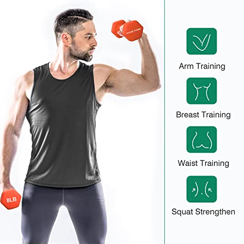 Neoprene Dumbbell Hand Weight Pairs for Home Gym Exercise N796