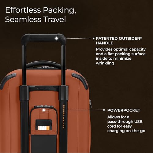 Briggs & Riley 22" Carry On Expandable Spinner - Softside Luggage, Black G487462