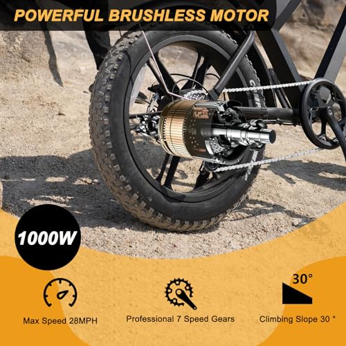 MOVCAN V30 Series Electric Bike for Adults 20" Fat Tire Ebike N31922