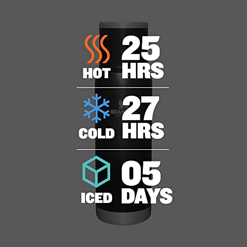 Stanley Adventure-To-Go Vacuum Bottle 25 oz Wide Mouth Insulated Stainless Steel Thermos, Blue Glow D5617