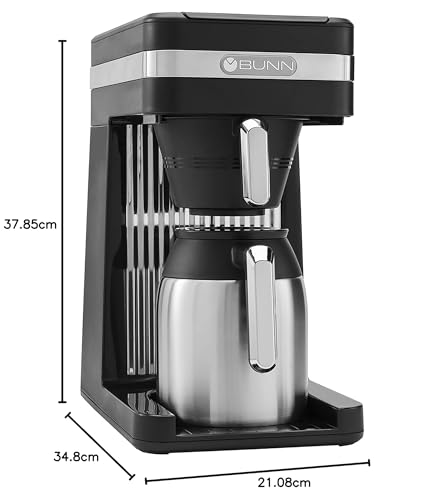 BUNN 55200 CSB3T Speed Brew Platinum Thermal Coffee Maker, 10-Cup, Black C634086