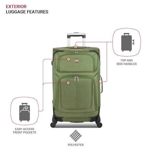 SwissGear Sion Softside Expandable Luggage, Black, 29-Inch C81483
