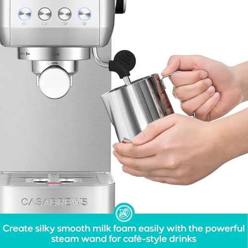 CASABREWS 3700 Gense Espresso Machine 20 Bar, Stainless Steel I572204