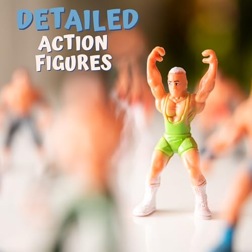 ToyVelt Ring Playset with 32-Piece Wrestling Action Figures for Boys 8-12 P775429