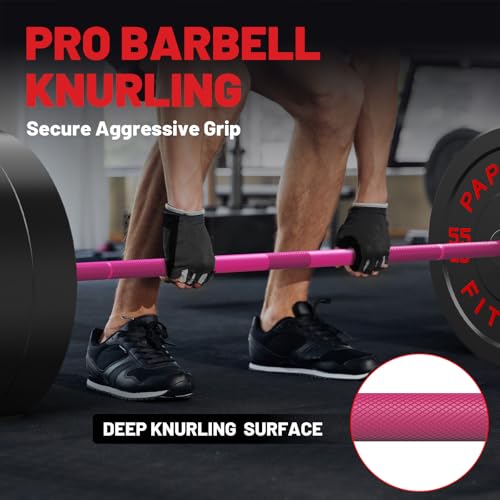 PAPABABE Olympic Barbell 2-inch 45lb Weight Bar for Strength Training V204840