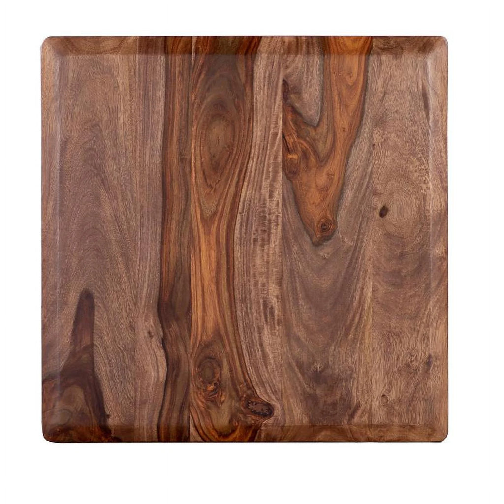 Hawthorne Collections Sonora Solid Sheesham Wood End Table Brown E755543