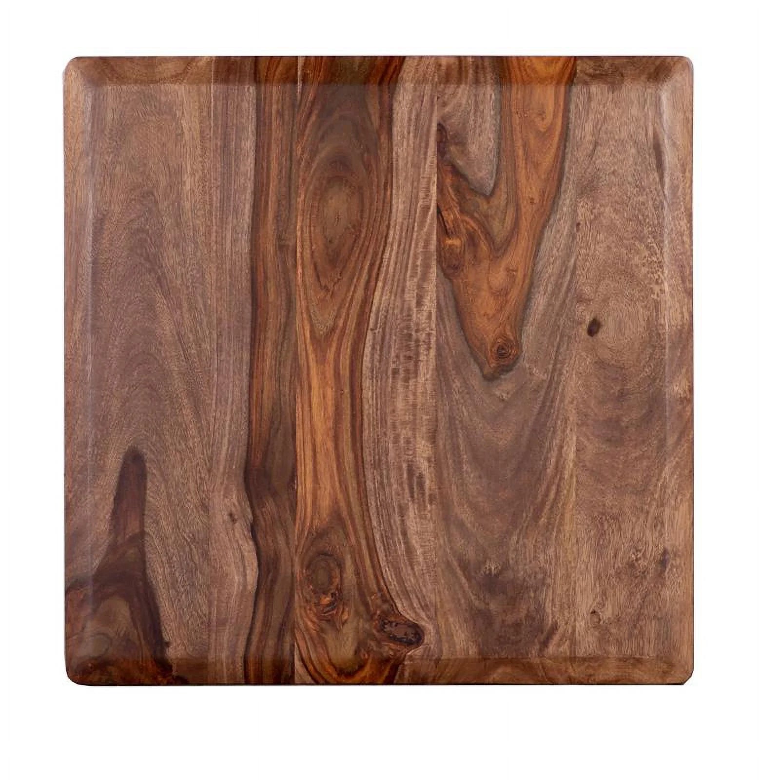 Hawthorne Collections Sonora Solid Sheesham Wood End Table Brown E755543