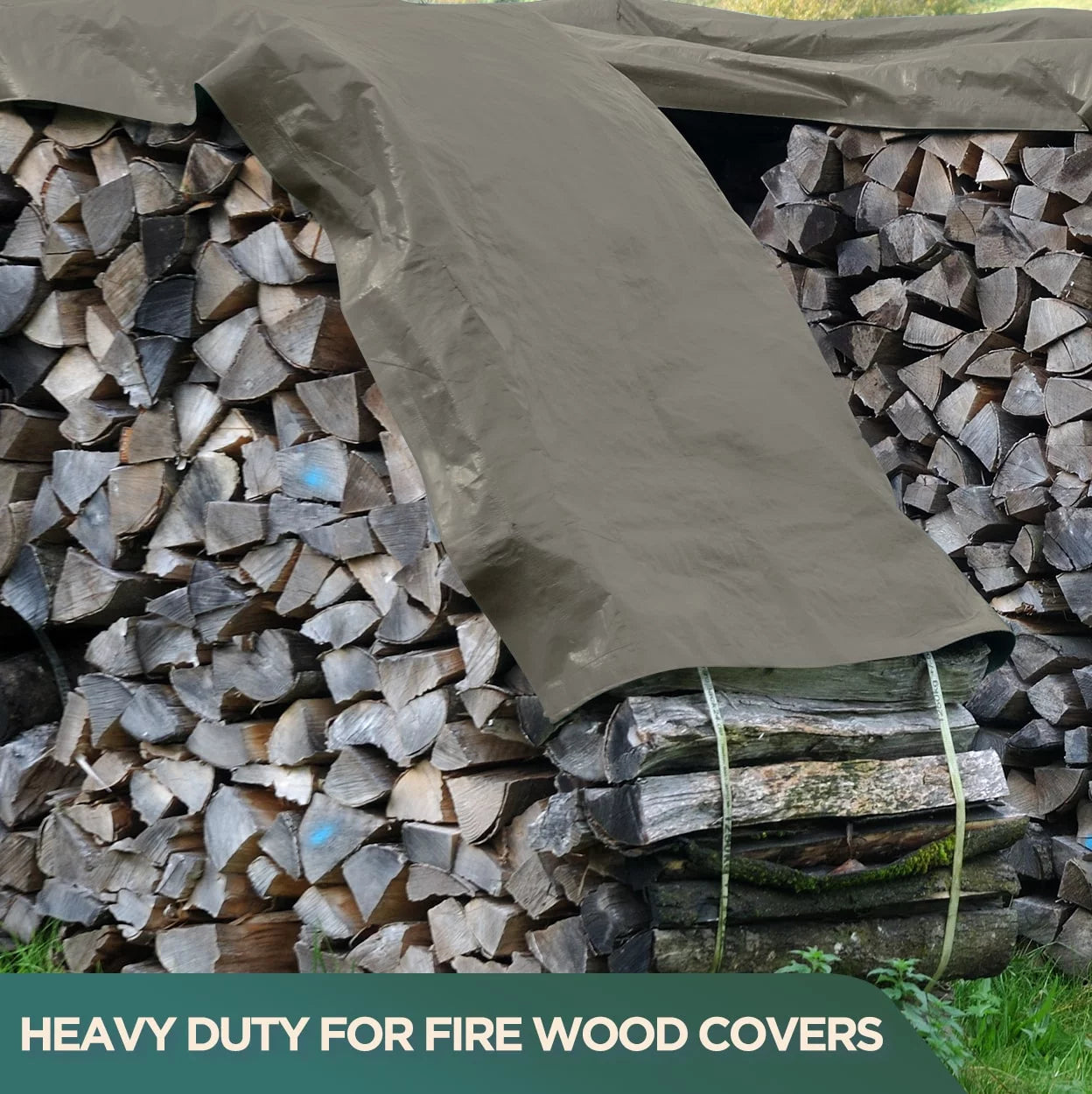CCS CHICAGO CANVAS & SUPPLY Heavy Duty Waterproof Canvas Tarp 6x8 ft White K1503