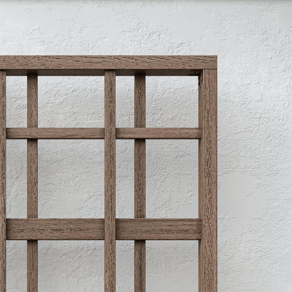Vita Urbana Espresso Brown Embossed Vinyl Trellis and Privacy Screen, 60 in L x 84 in H V74602