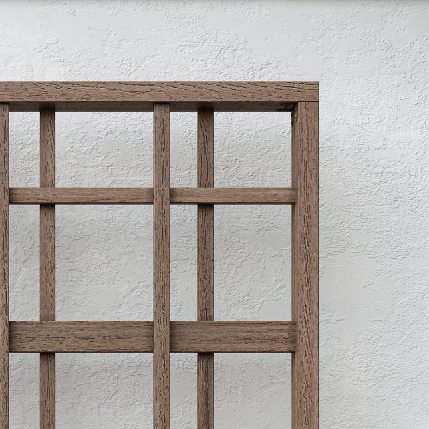Vita Urbana Espresso Brown Embossed Vinyl Trellis and Privacy Screen, 60 in L x 84 in H V74602