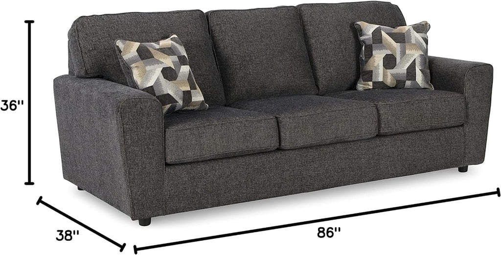 Ashley Furniture Cascilla Contemporary Fabric & Wood Sofa Gray B993
