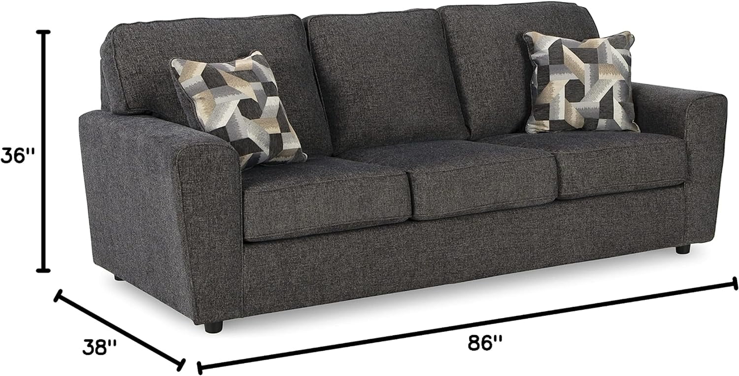 Ashley Furniture Cascilla Contemporary Fabric & Wood Sofa Gray B993