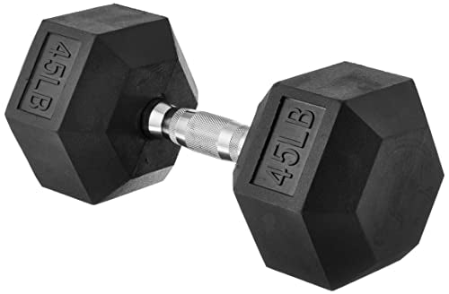 Amazon Basics Rubber Hex Dumbbell K648924