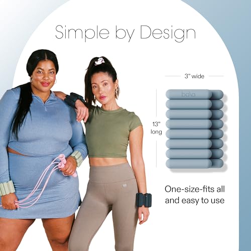 Bala Bangles Wrist & Ankle Weights Adjustable Silicone Set for Women Men Y10032