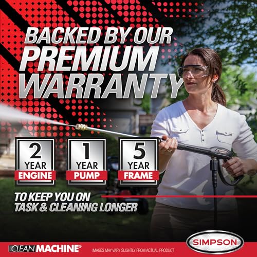 Simpson Cleaning 3400 PSI Gas Pressure Washer, 2.5 GPM, CRX Engine, 25-Foot Hose K189