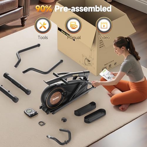 Niceday Elliptical Machine for Home, Magnetic Trainer with 16 Resistance Levels Q78334
