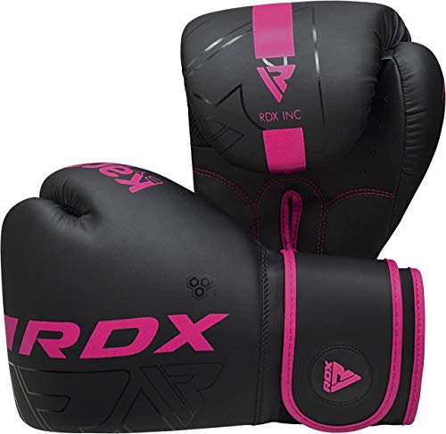 RDX Boxing Gloves Pro Training Sparring Maya Hide Leather Muay Thai MMA Kickboxing Adult Ventilated Palm R71478